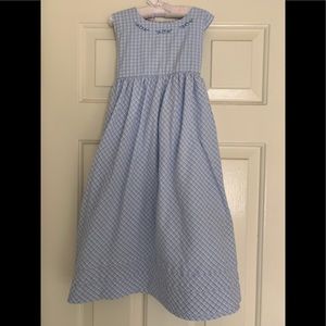 Blue Plaid gingham Strasburg Dress-Size 6